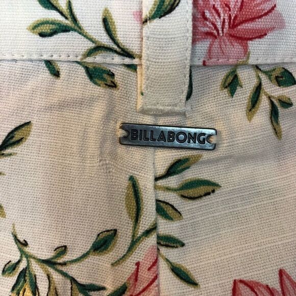 NWT Billabong pants crop wide leg floral size 29 - Picture 7 of 9